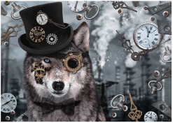 Schmidt Steampunk Wolf - Puzzel Van 1000 Stukjes
