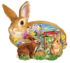 SUNSOUT Lente Konijntjes - Legpuzzel Van 1000 Stukjes