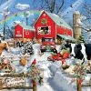 SUNSOUT Lori Schory - Winter Barn - Legpuzzel Van 300 XXL Stukjes -online speelgoedwinkel! sunsout lori schory winter barn legpuzzel van 300