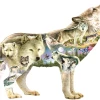 SUNSOUT Meadow Wolf - Legpuzzel Van 750 Stukjes