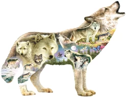 SUNSOUT Meadow Wolf - Legpuzzel Van 750 Stukjes