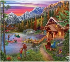 SUNSOUT Stone Bridge Lake - Legpuzzel Van 300 XXL Stukjes